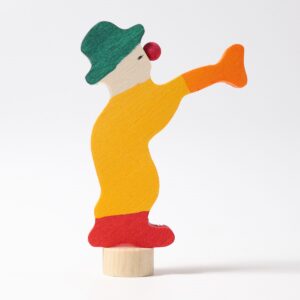 Grimm´s Stecker Clown mit Trompete gelb
