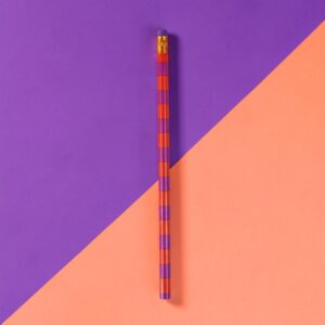 Ava & Yves Bleistift Streifen koralle-lila