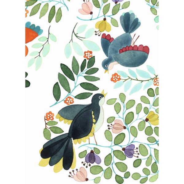 Djeco Regenschirm Blumen und Vögel