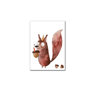 Halfbird Postkarte Eichhörnchen