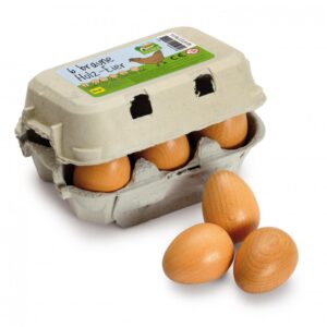 Eier braun im Karton von Erzi