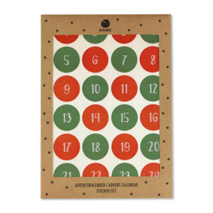 Ava&Yves Adventskalender-Sticker, rot/grün