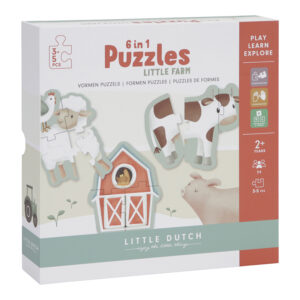 Little Dutch 6 in 1 Puzzle-Set Little Farm