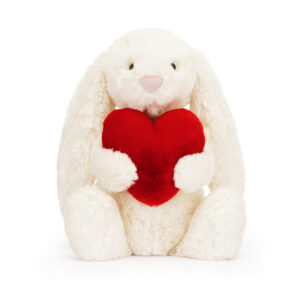 Jellycat Bashful "Red Love Heart Bunny" groß