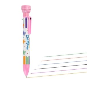 TRENDHAUS® CHAMPIONS Mehrfarbkuli 6-farbig mit Stempel rosa