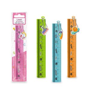 TRENDHAUS® Lineal 15cm mit Anhänger