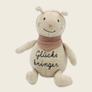 Ava & Yves Marienkäfer “Glücksbringer” creme/blau/rosa 14cm