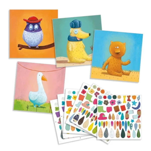 Djeco Stickerbild Tiere – Bild 2