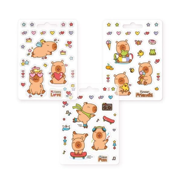 TRENDHAUS® Capybara Stickerset 26-tlg. – Bild 2