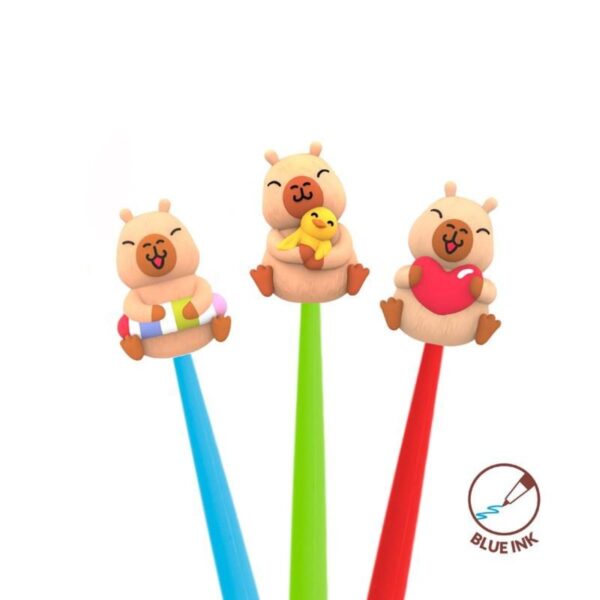TRENDHAUS® Capybara Fineliner mit Wackelfigur – Bild 3