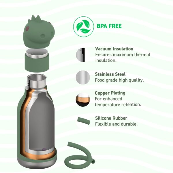 ASOBU Bestie Trinkflasche Dinosaurier – Bild 5