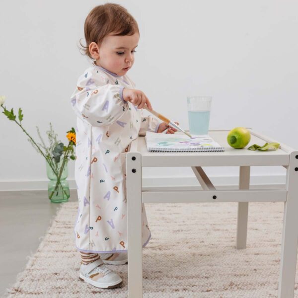 Lässig Malkittel/Bastelschürze Happy Fruits hellblau – Bild 7