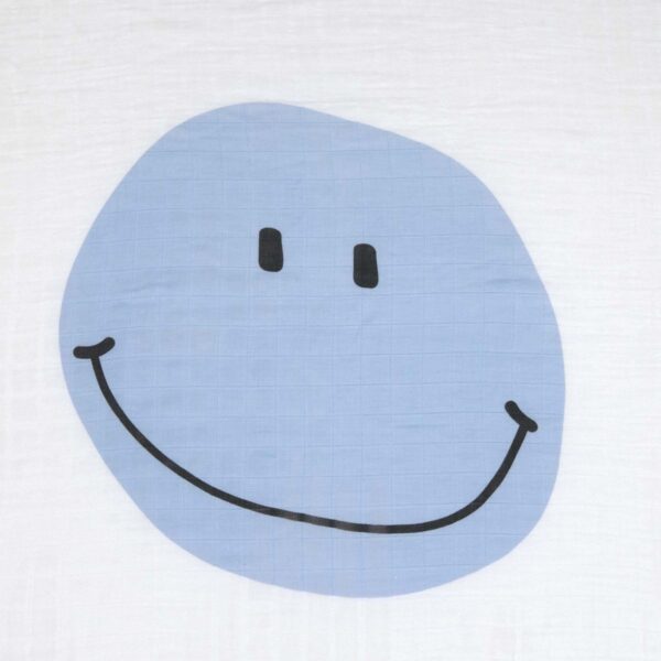 Lässig Mulltücher 2er Set Happy Rascals hellblau 120 x 120 cm – Bild 4