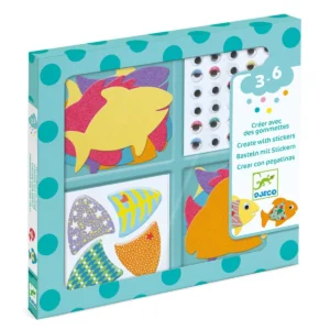 Djeco Basteln mit Stickern - Ich mag Fische