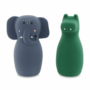 Trixie Badespielzeug Spritztiere Mrs. Elephant & Mr. Crocodile