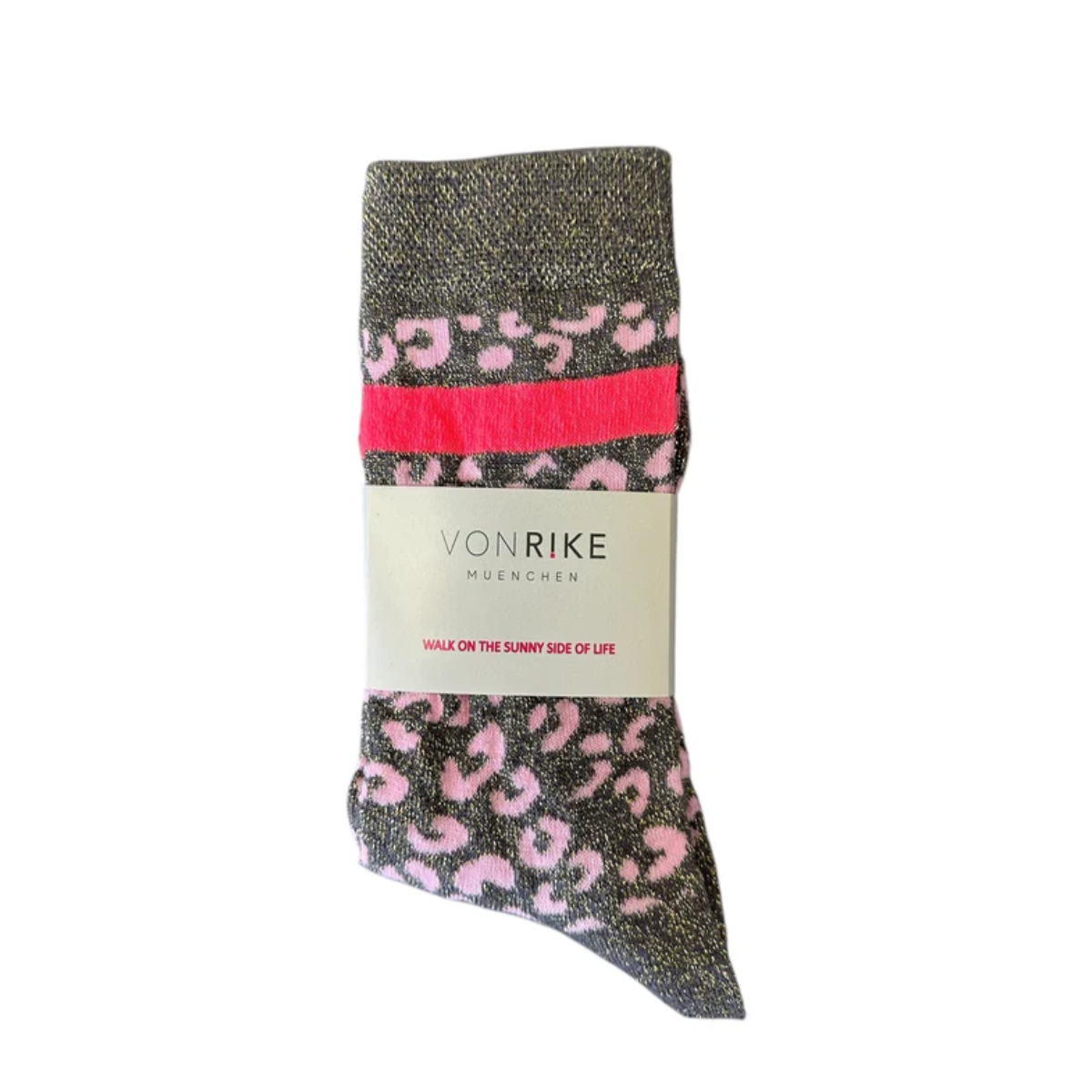 Von RIKE Socken Leo Glitzer grau Gr. 36-41 - Bunte Kinderkiste