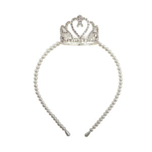 Great Pretenders Haarreif aus Perlen mit Krone