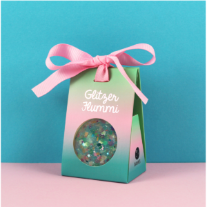 Ava & Yves Sterne-Herzen-Glitzer pastell