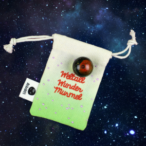 Ava & Yves Weltall-Wundermurmel dunkelrot mit Sternenglitzer