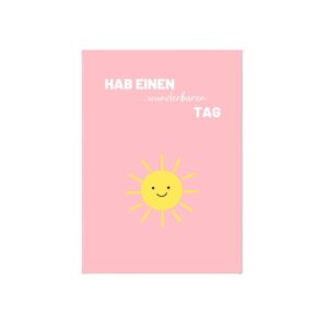 Herr & Frau Hempel Postkarte Hab einen wunderbaren Tag