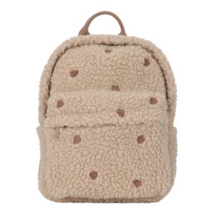 Rucksack Teddyplüsch taupe