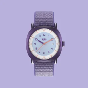 Kwio Armbanduhr TAKK petal hellblau/lila