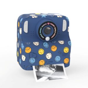 MOB - Kinderkamera mit Sofortdruck Pixiprint Smiley blau