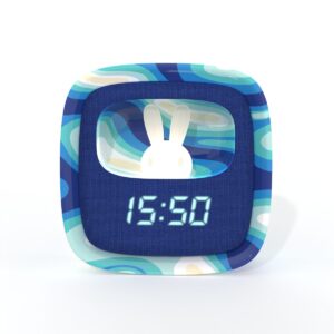 Mob Wecker "Billy" mit Licht - Blue Waves