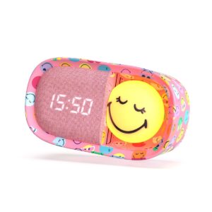 Mob Wecker "Dreamy" mit Licht - Smiley pink